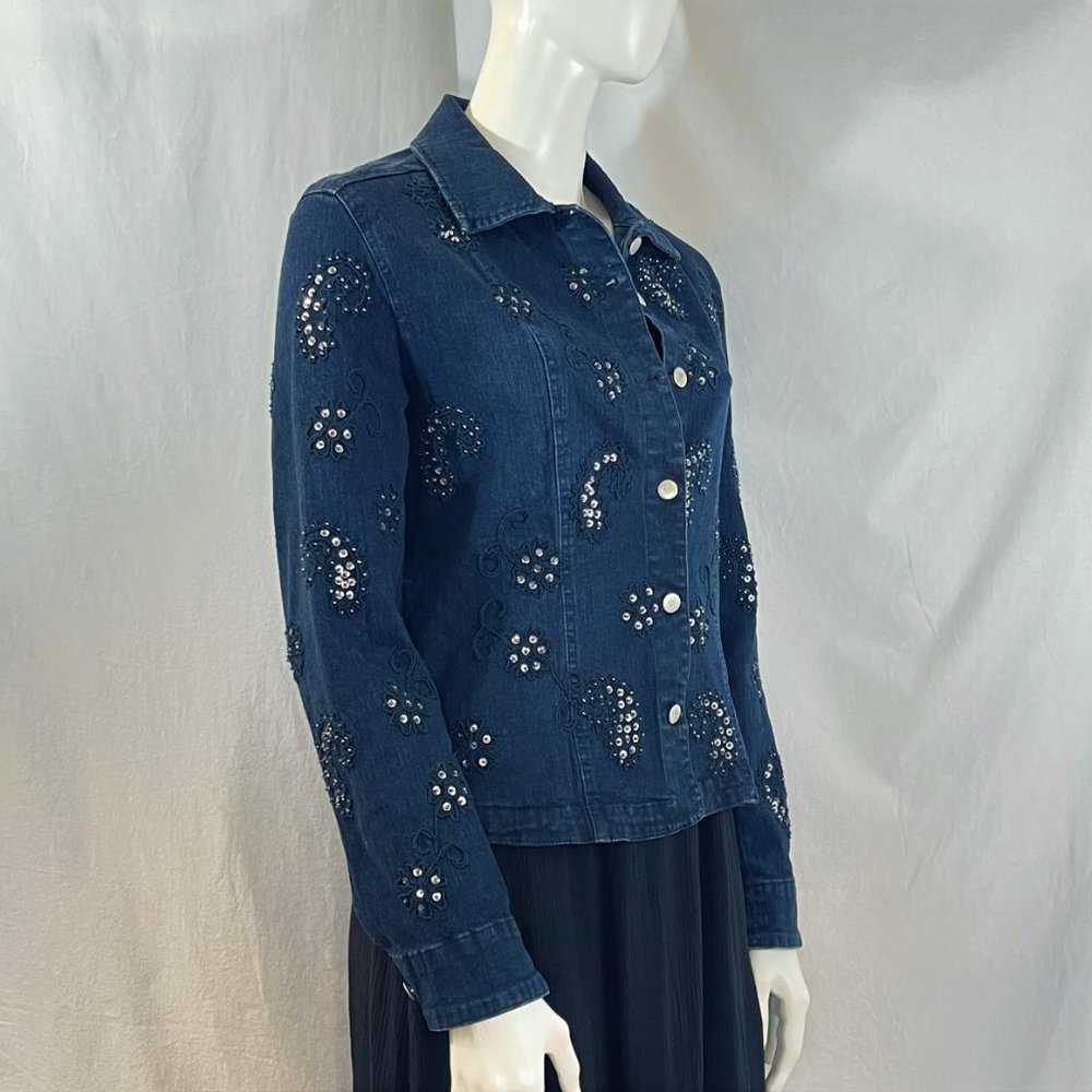 Embellished Denim Jacket | Flashback - Picture 6 of 8